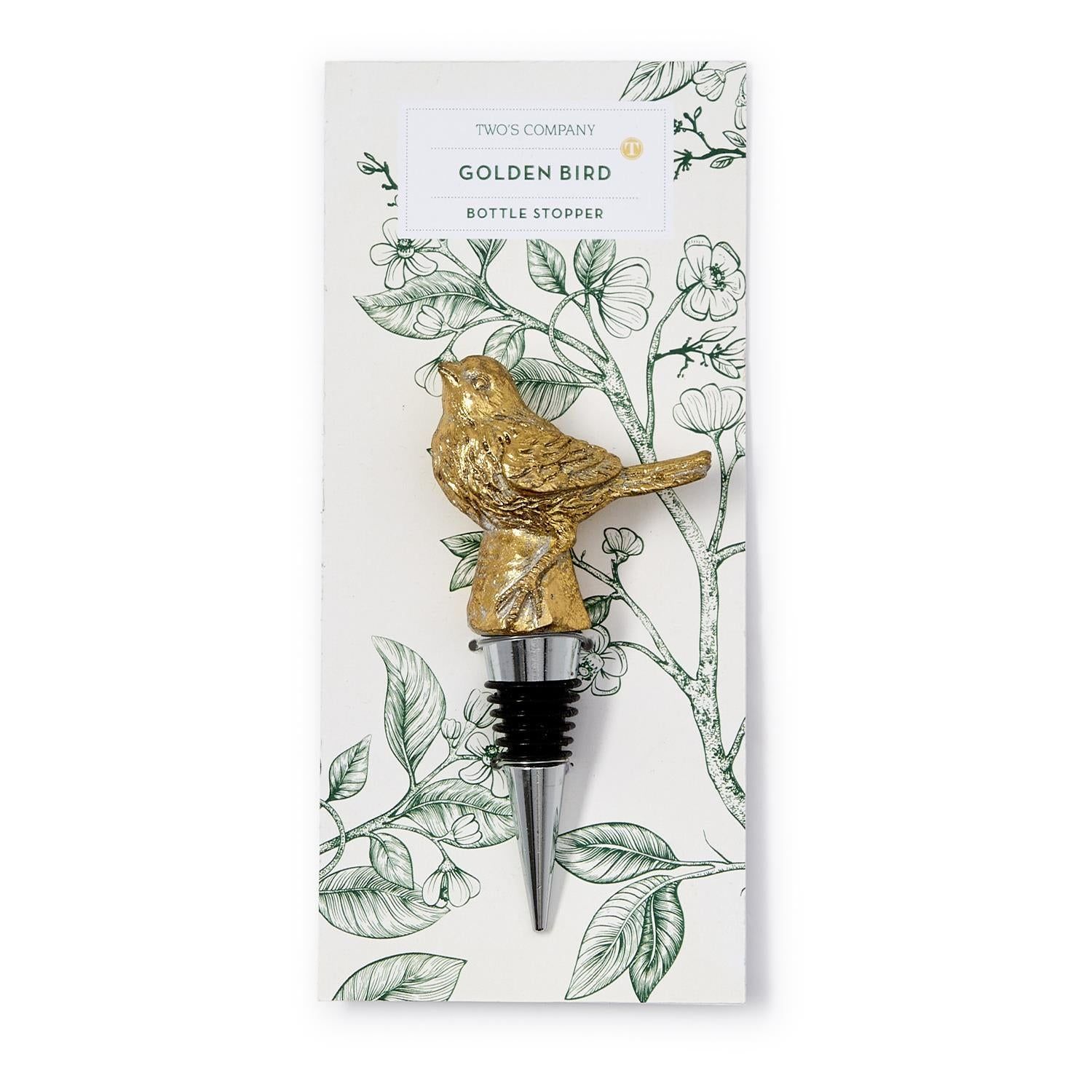 Golden Bird Bottle Stopper