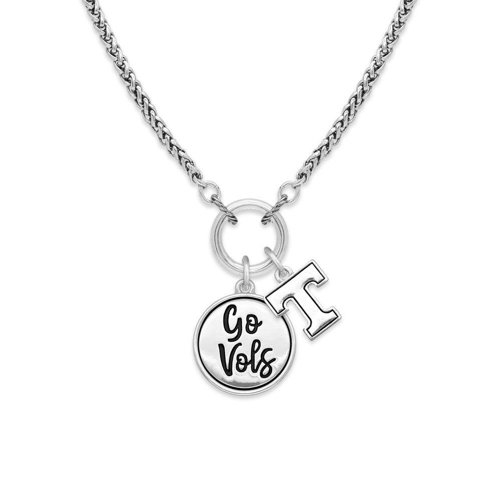 Go Vols Silver Tone Necklace