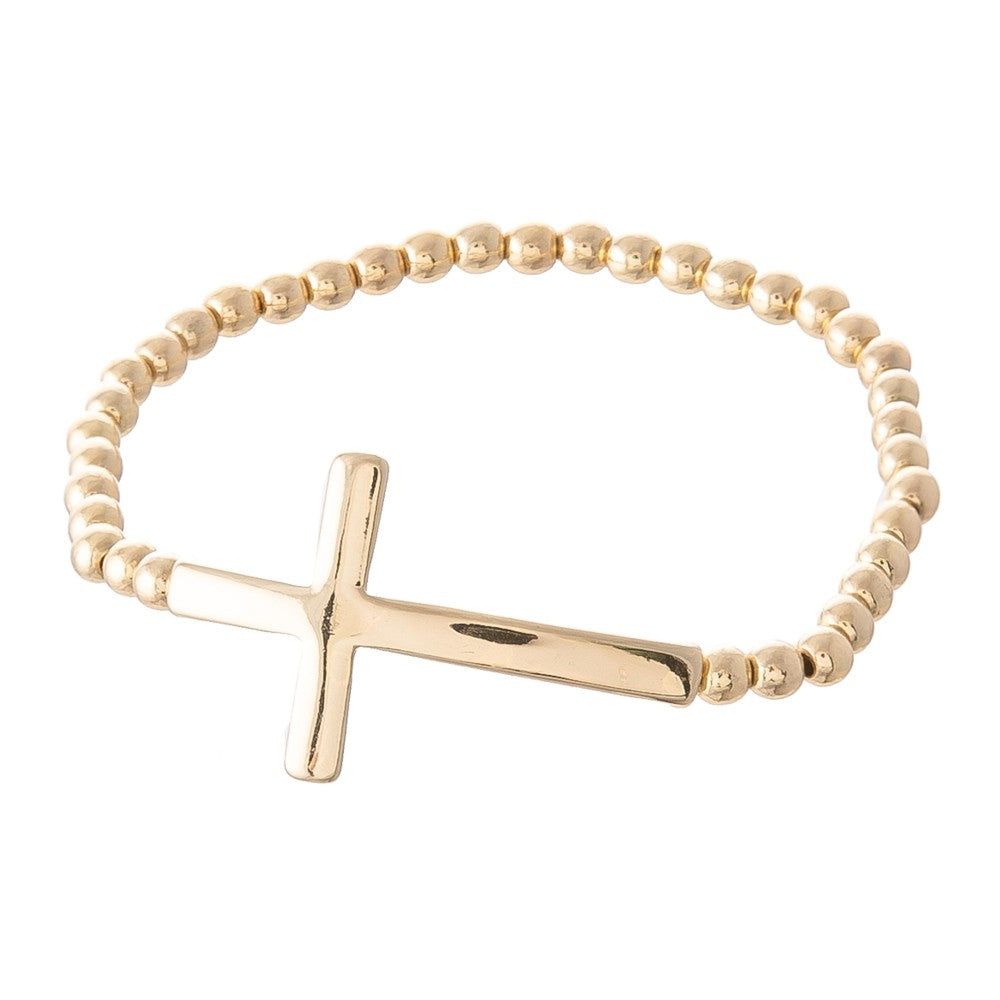 Gold cross Bracelet