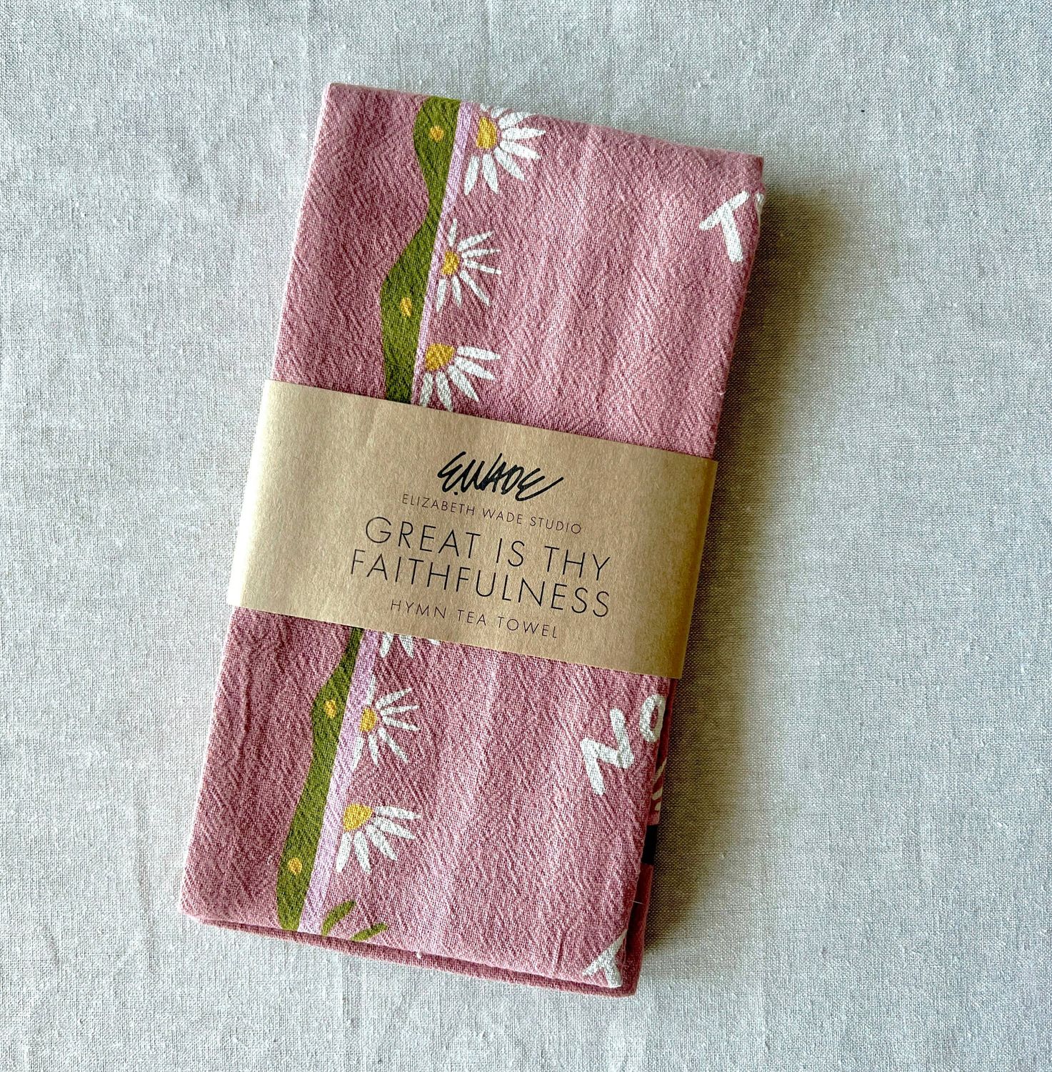 Great is Thy Faithfulness Hymn Tea Towel