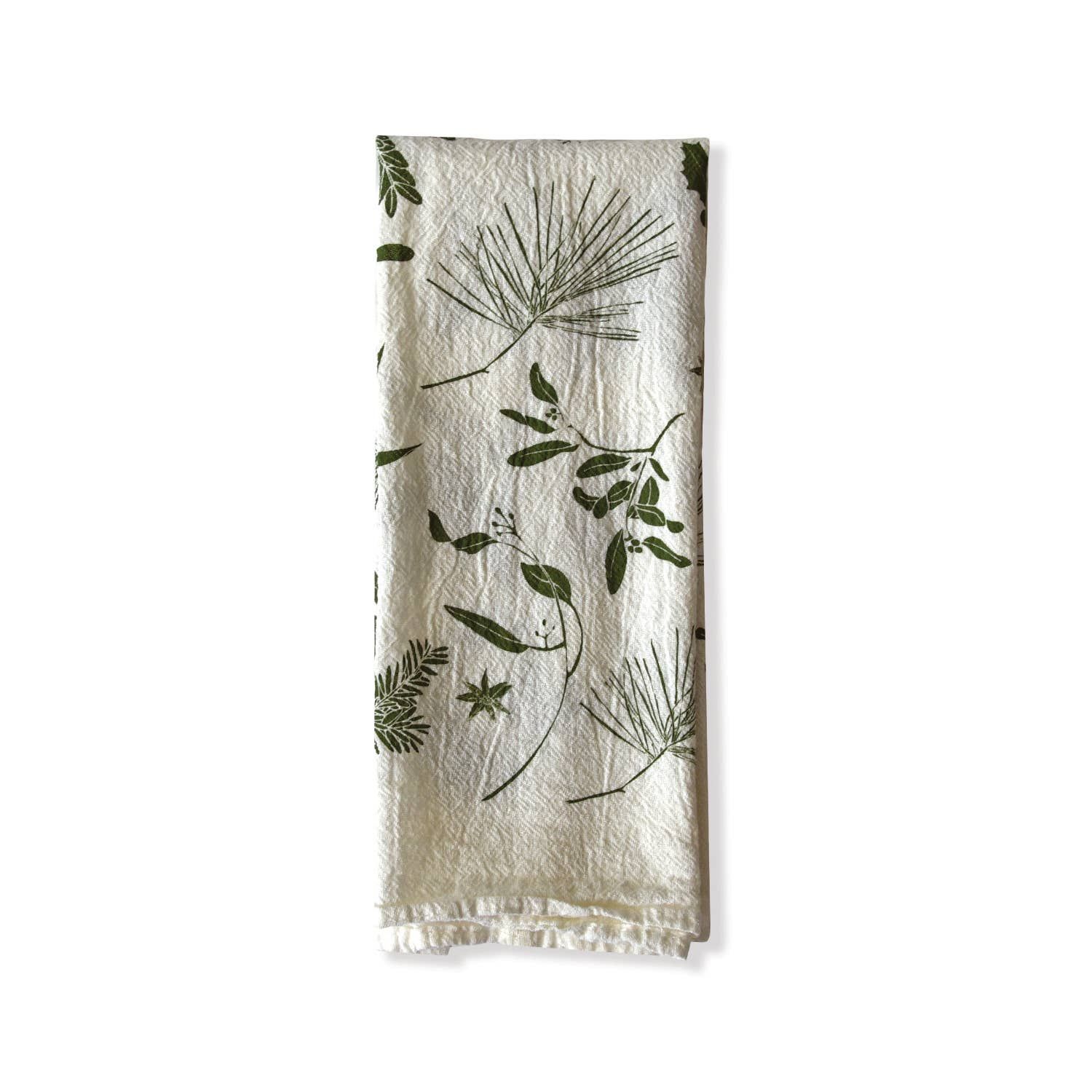 Green Boughs + Berries Napkins / Set of 4: 15" x 20" set of four napkins