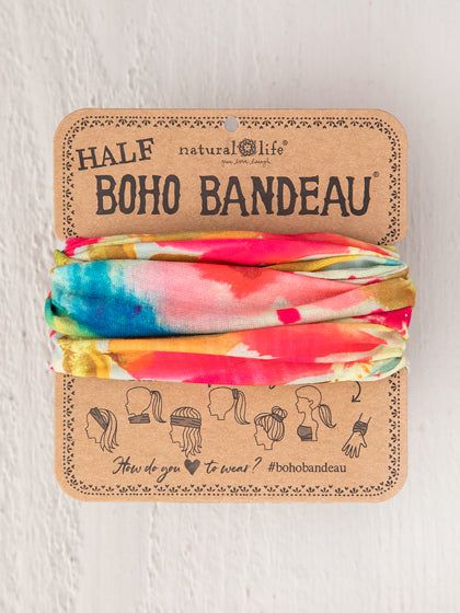 Half Boho Bandeau in Abstract Floral