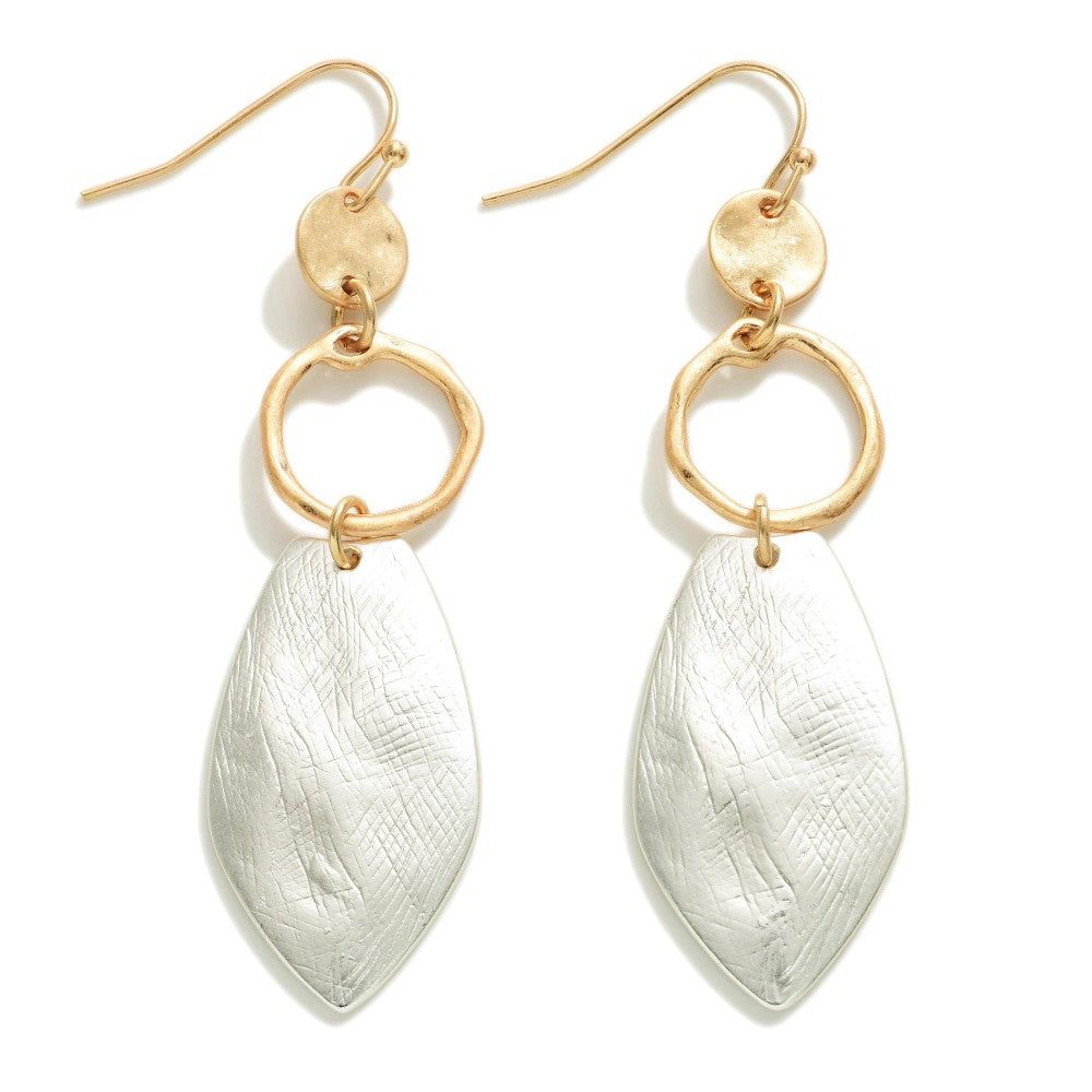 Hammered Drop Earrings