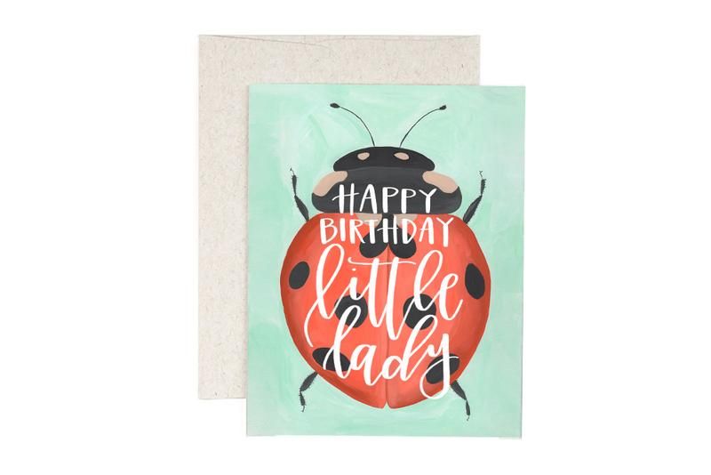 Happy Birthday Little Lady- Greeting Card