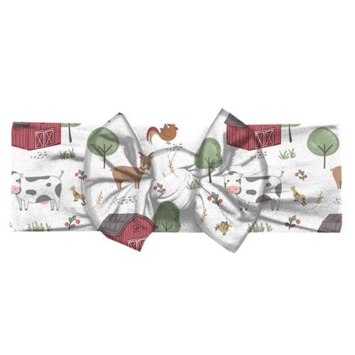 Happy Farms Infant Bow Headband