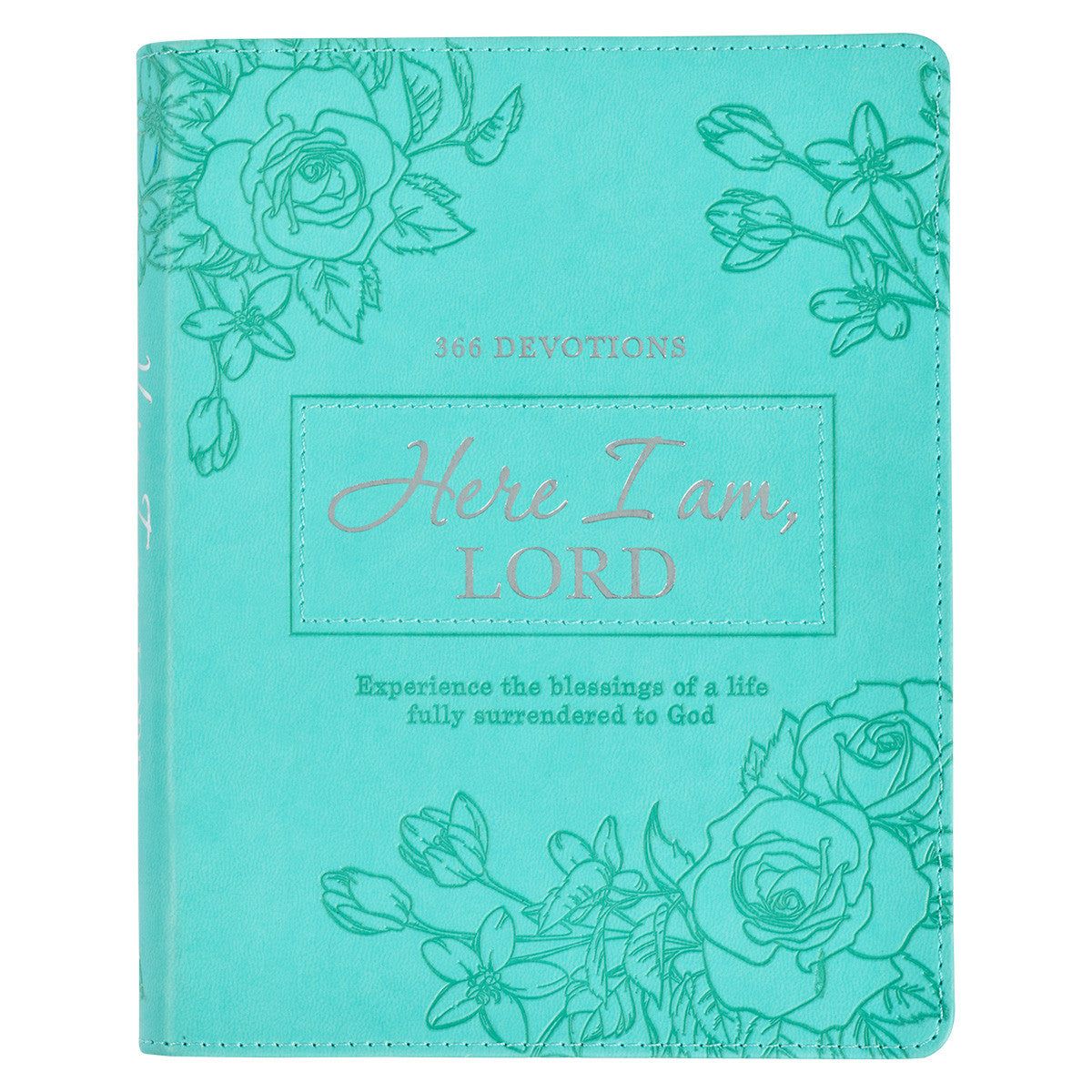 Here I Am, Lord Teal Faux Leather Devotional Book
