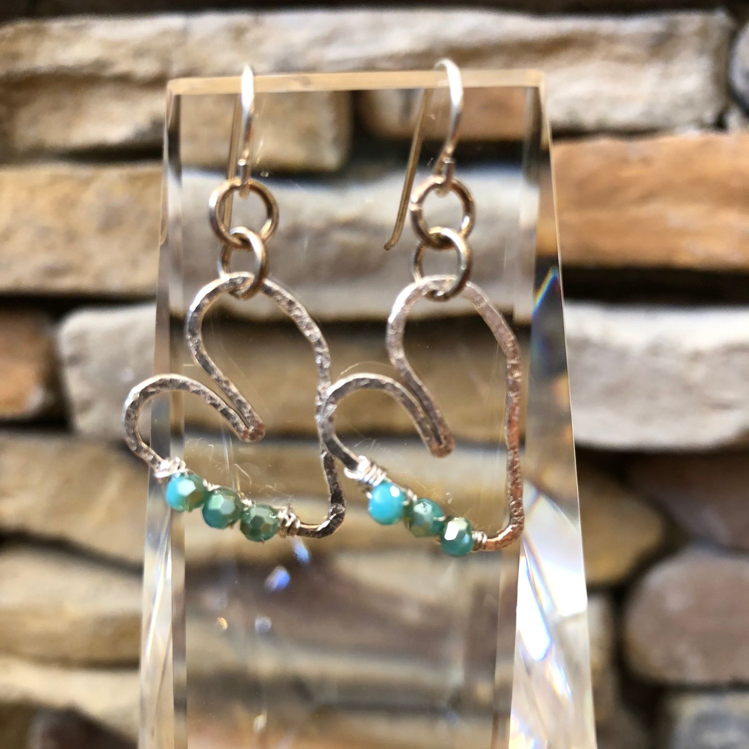 Hayden Fine Silver Heart Earrings