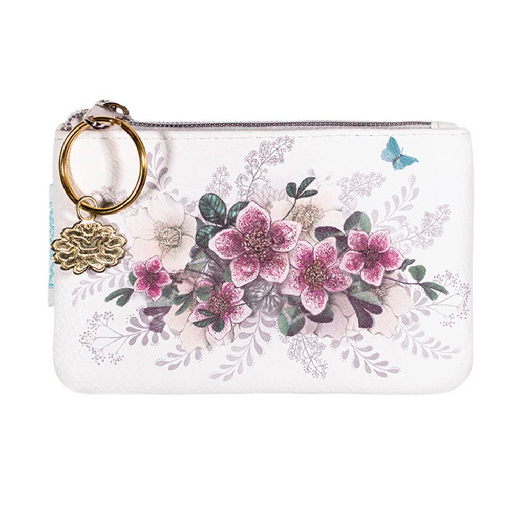 Hellebore Floral Coin Purse