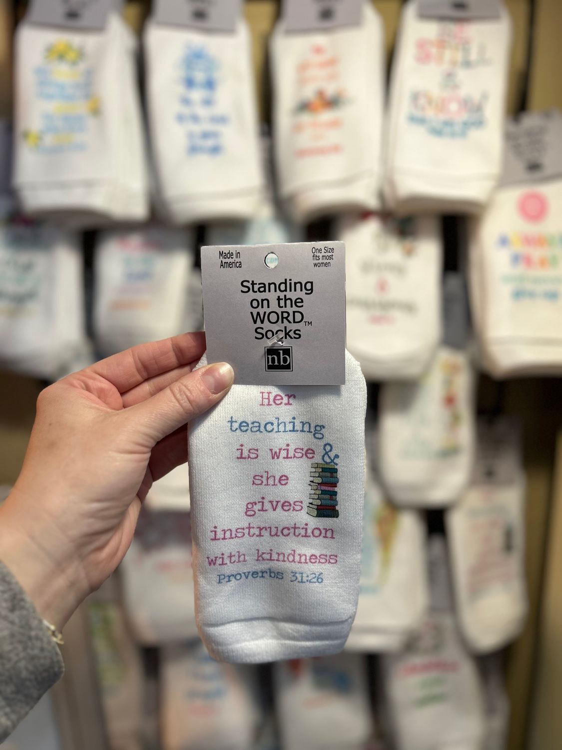 Her teaching is wise...- Standing on the Word Socks