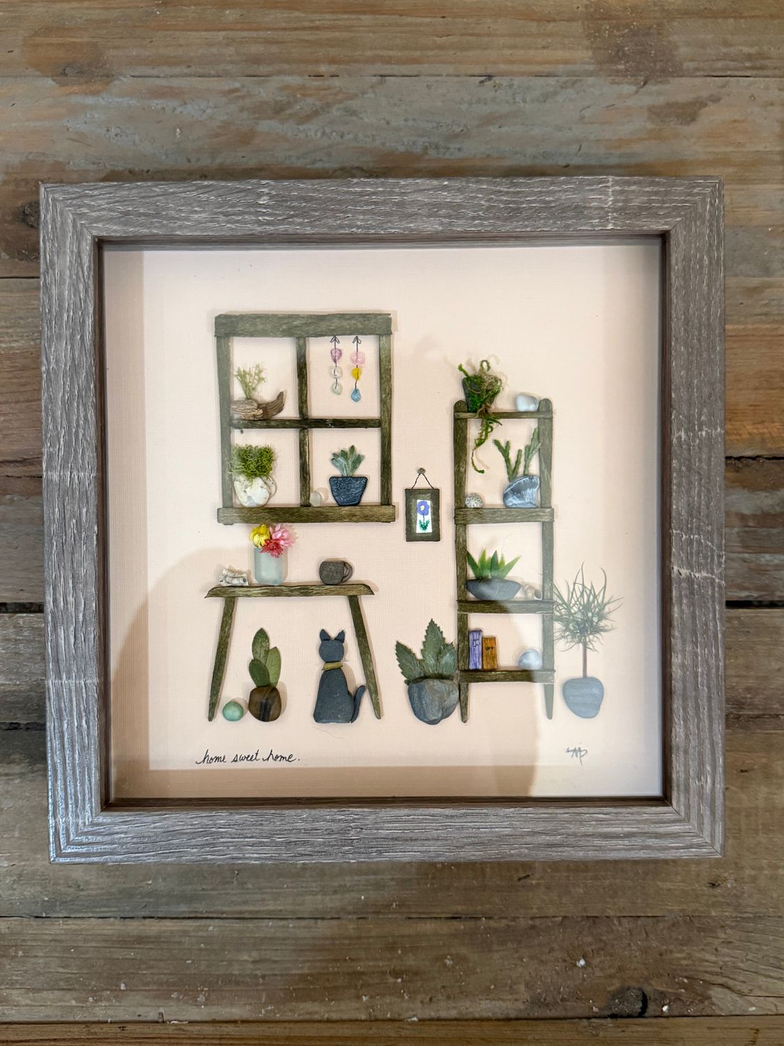 Home Sweet Home Pebble Art