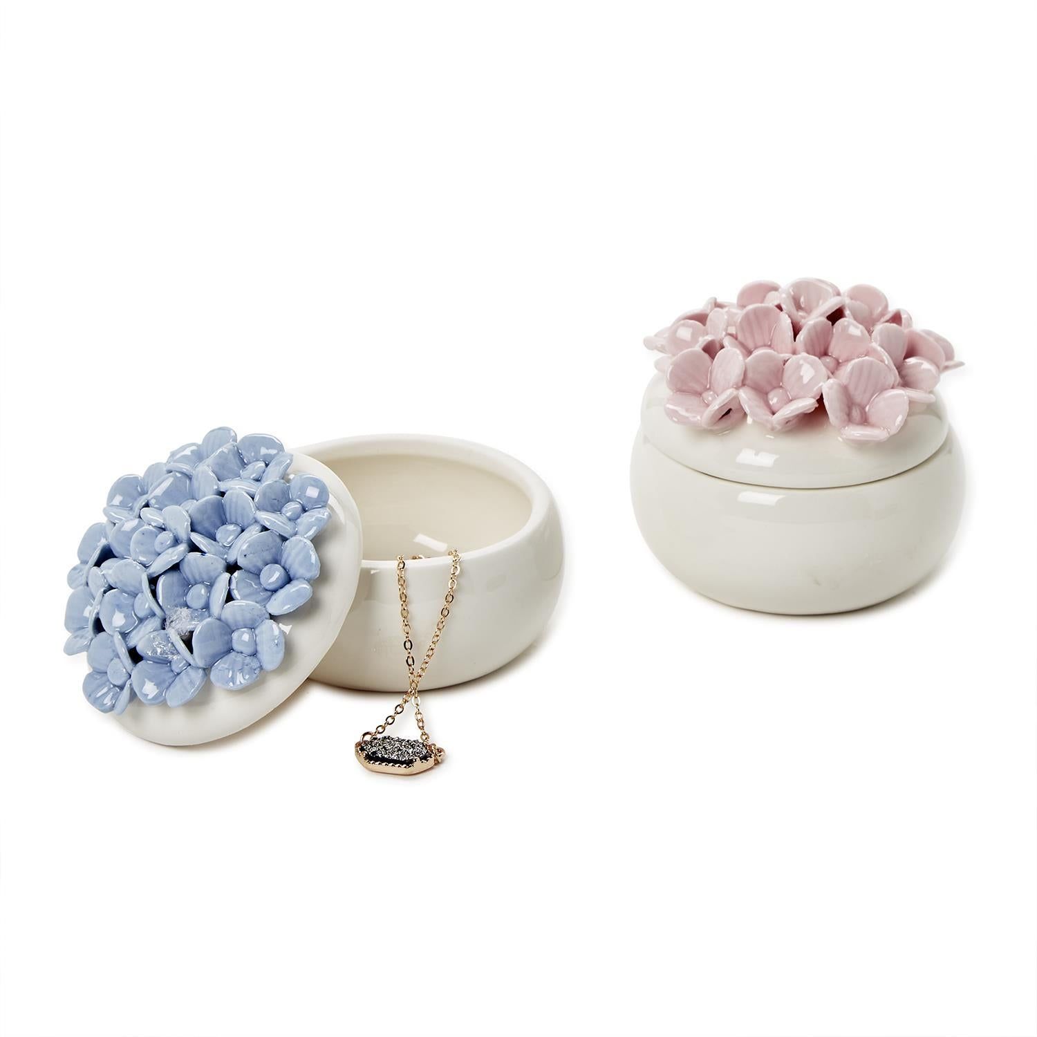 Hydrangea Trinket Jewelry Box