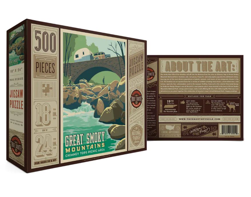 Great Smoky Mountains Chimney Tops Picnic Area Puzzle