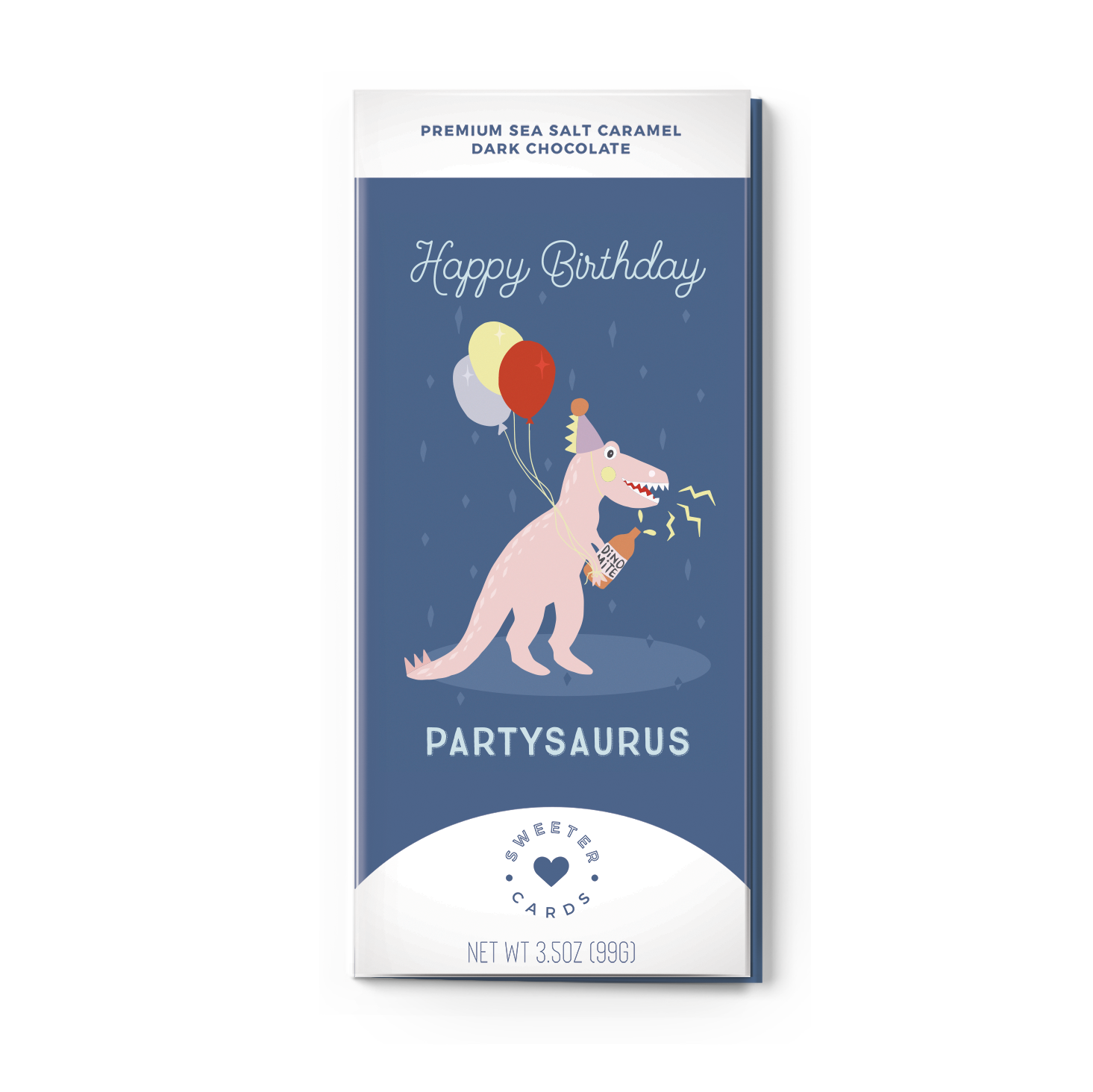 Happy Birthday, Partysaurus Chocolate Card