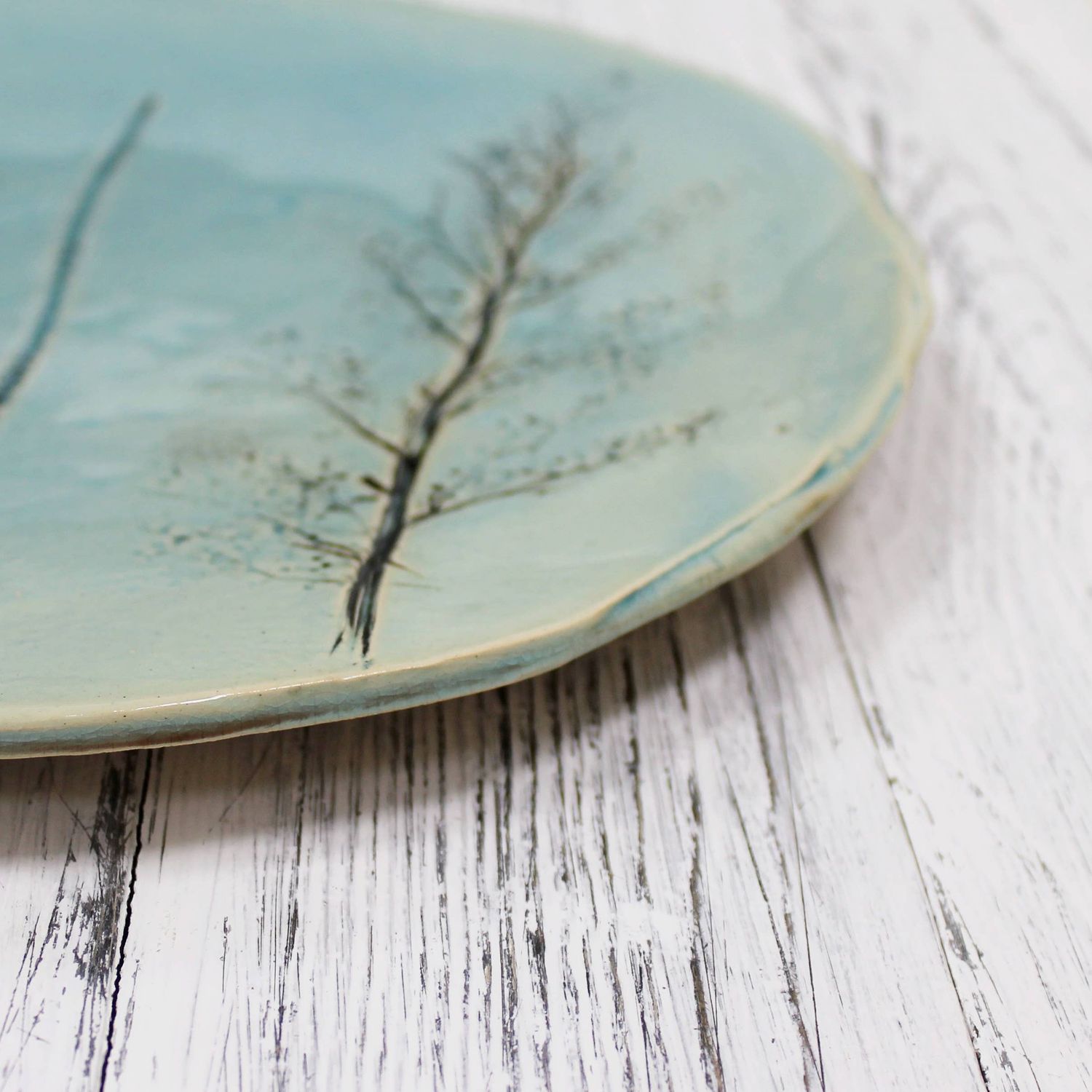 Handmade Platter Flora 30 cm