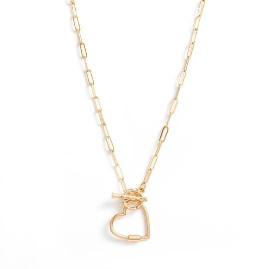 Heart Toggle Necklace - Gold