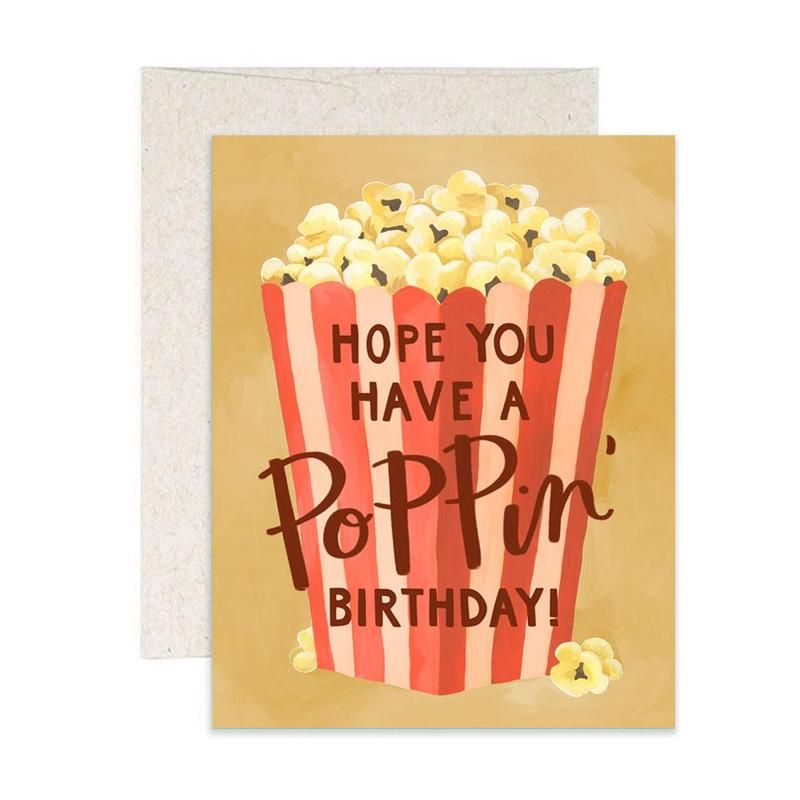 Have a Poppin' Birthday- Greeting Card
