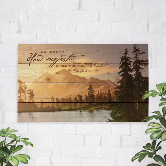 How Majestic Psalm 8:1 Pallet Decor