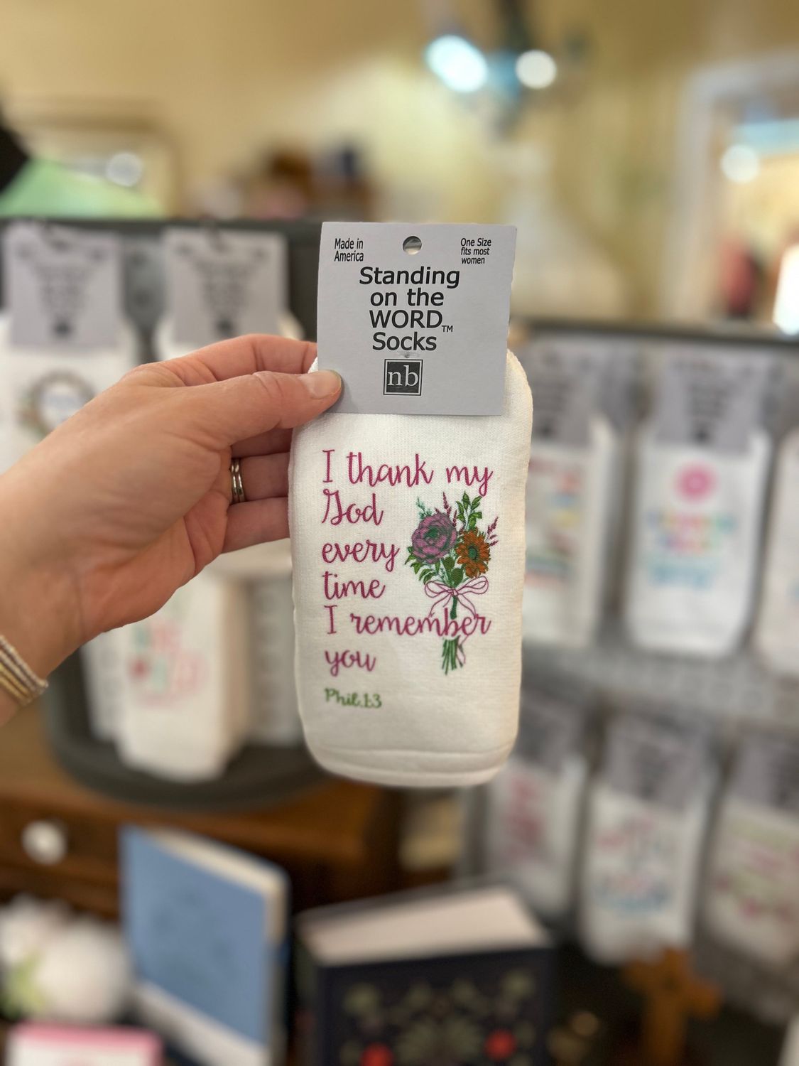 I thank my God every time- Socks