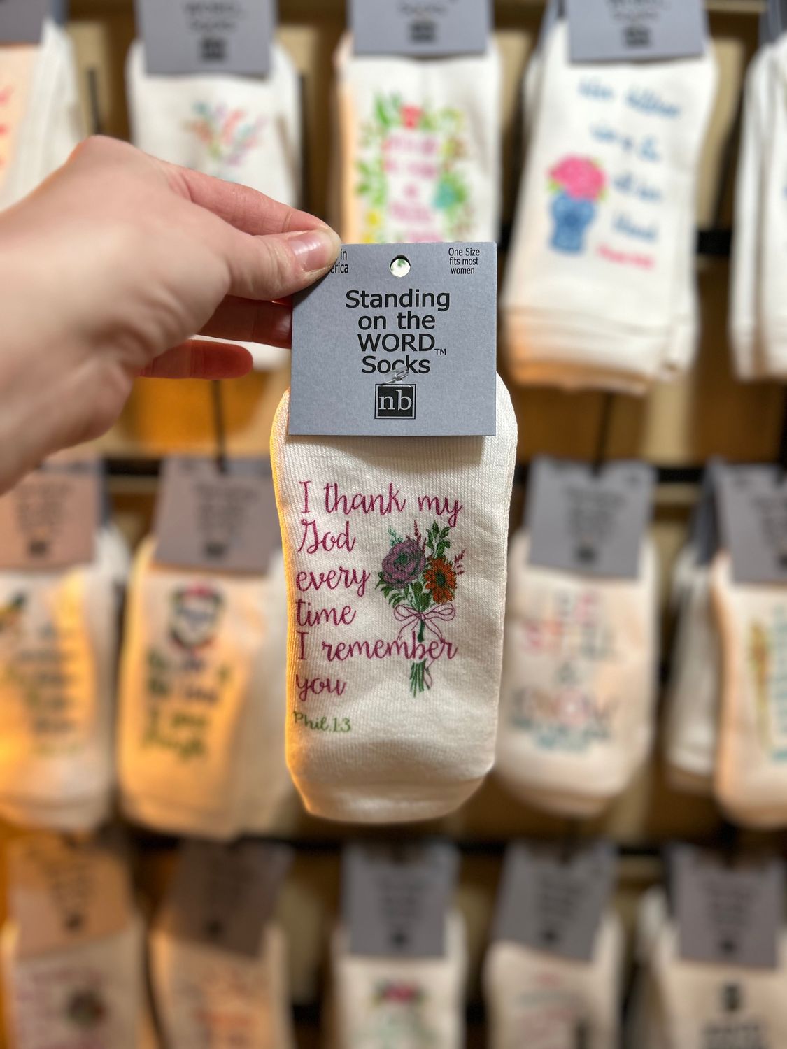 I thank my God every time I remember you- Socks
