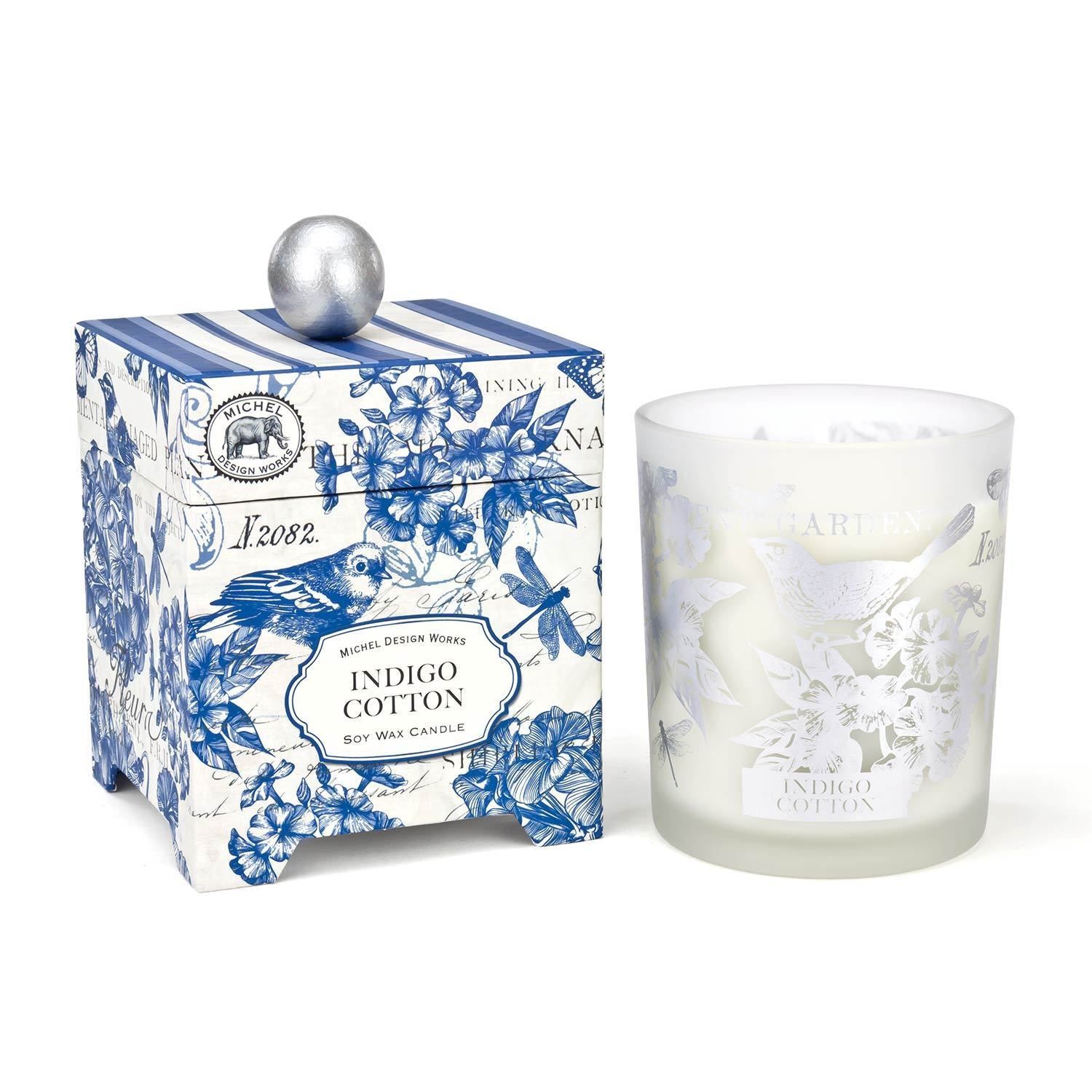 Indigo Cotton Soy Wax Candle