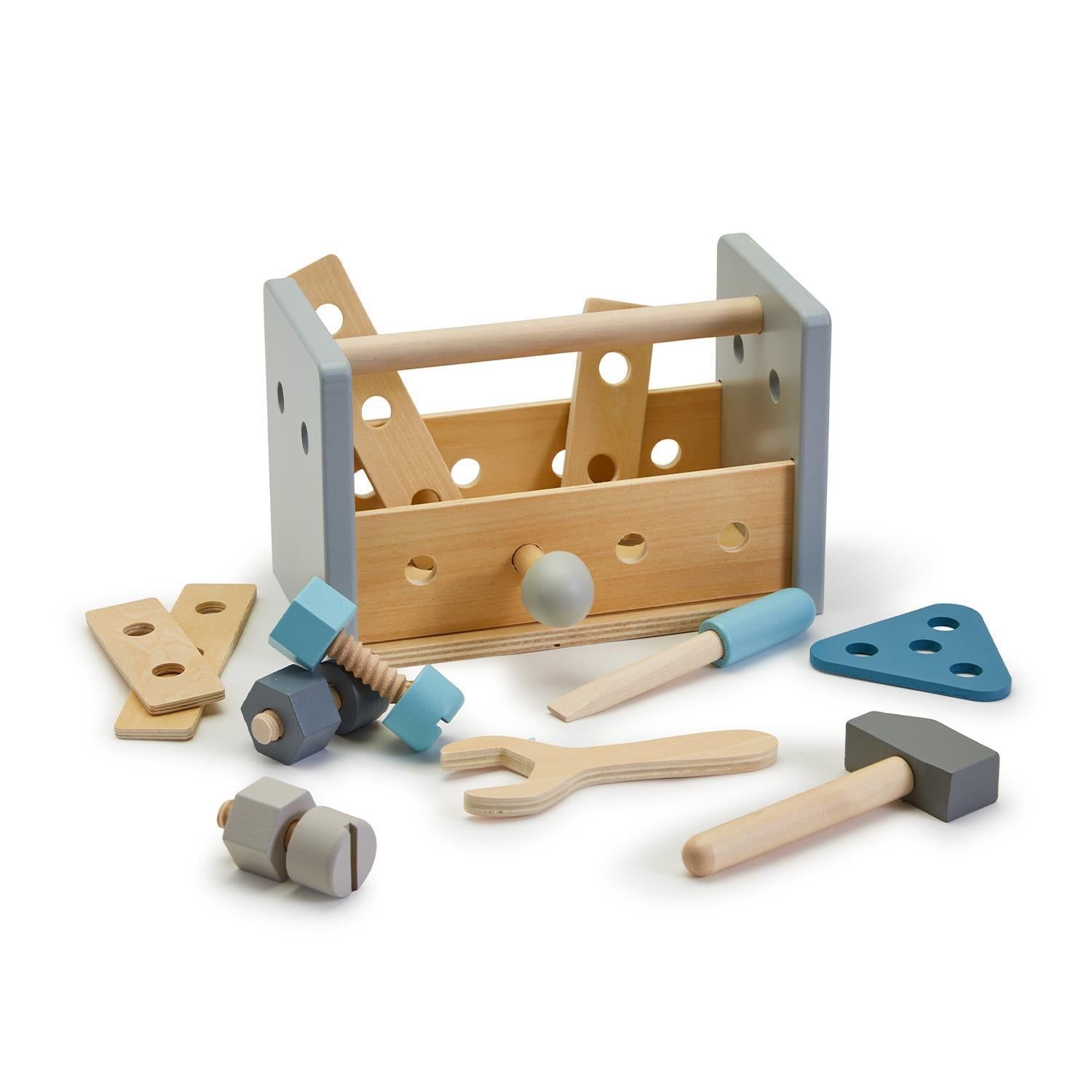 Kids 2-In-1 Wooden Toolbox/ Tool Bench