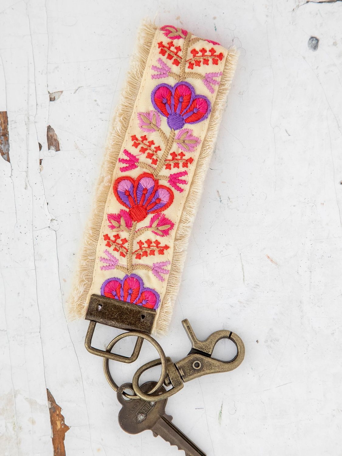 Key Fob in Light Pink
