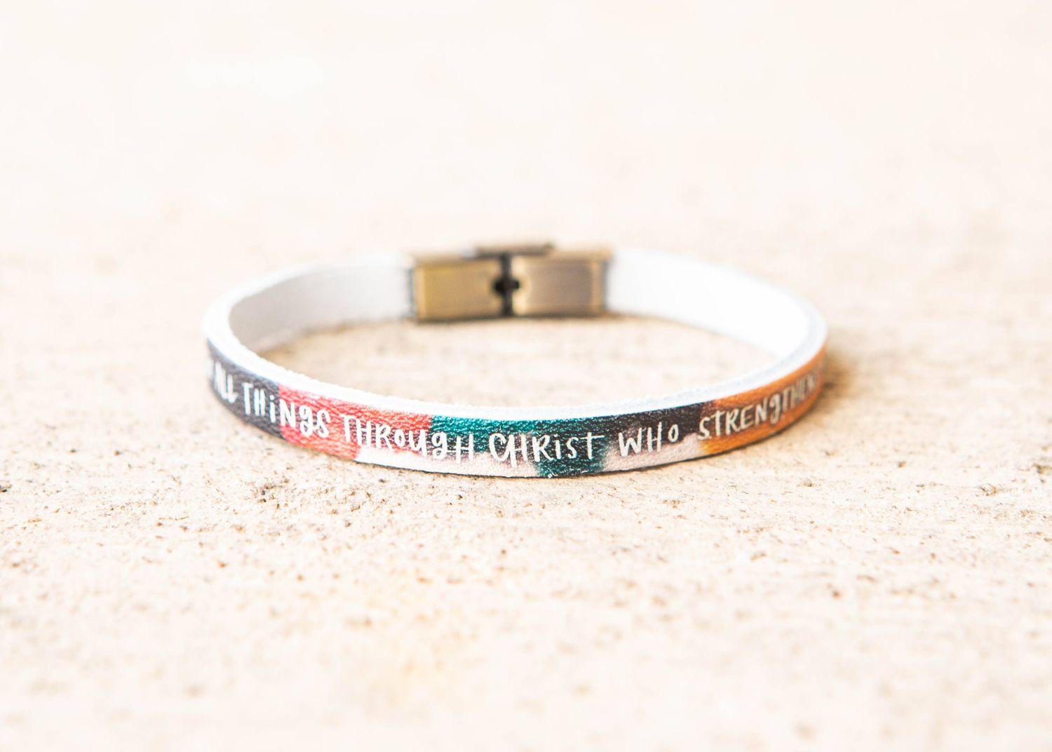 I Can Do All Things Leather Bracelet