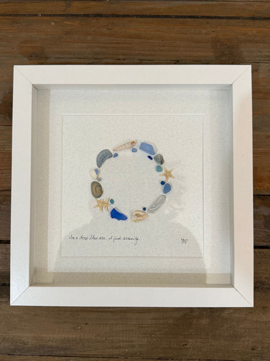 I'm a deep blue sea pebble art