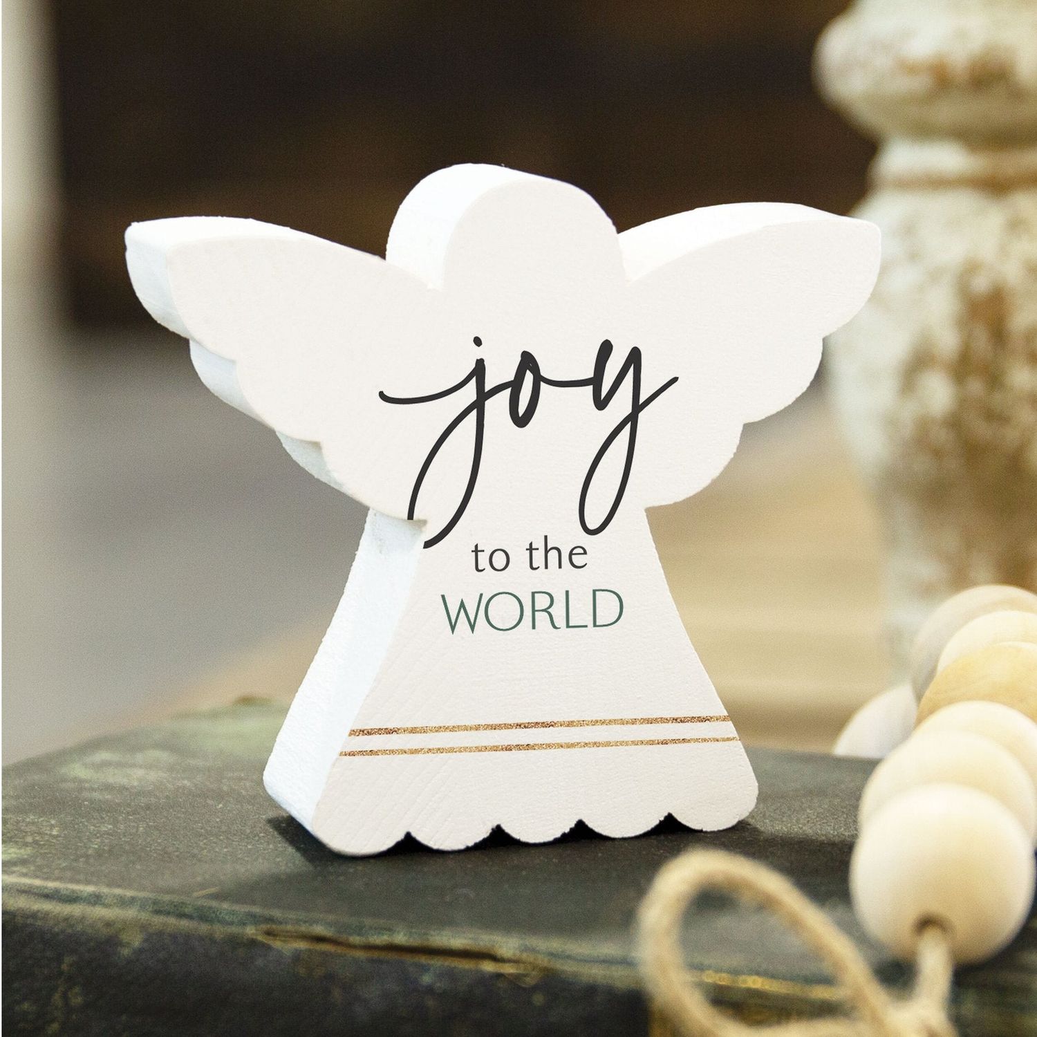 Joy to the World Angel Decorative Sign