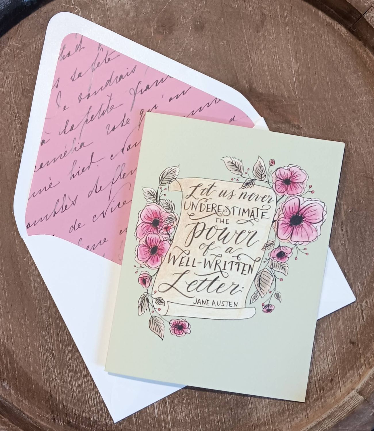 Jane Austen Well-written Letter Card