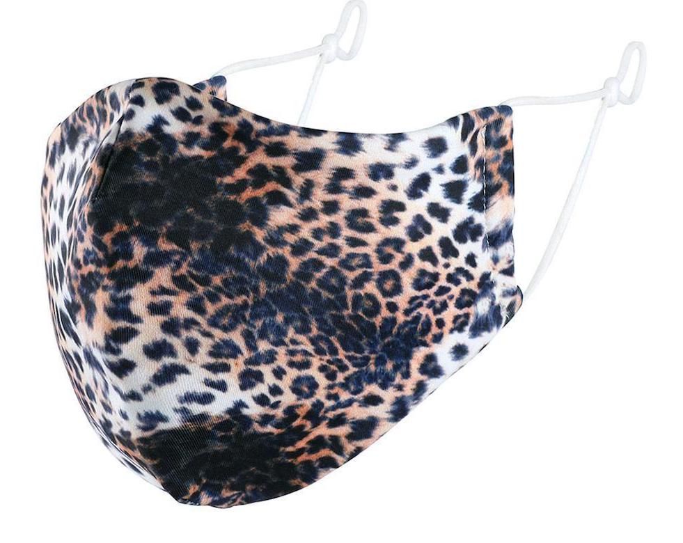 Leopard Print Mask with Adjustable Ear loops and Filter Insert