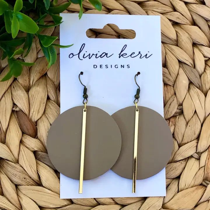 Lindsay Earrings - Beige