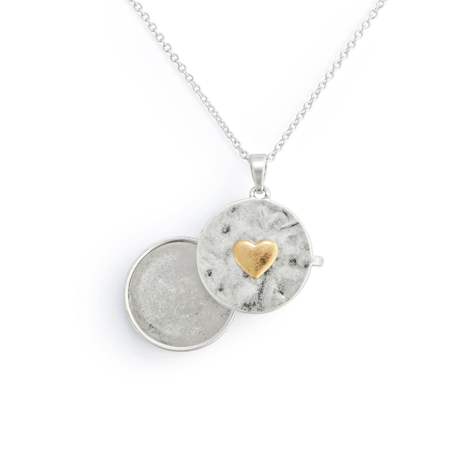 Love you Locket Necklace-Silver