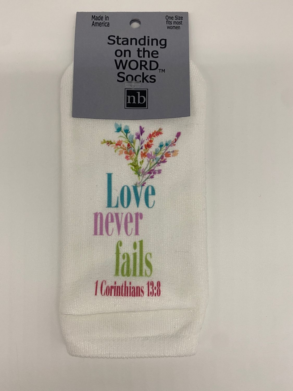 Love never Fails...- Standing on the Word Socks