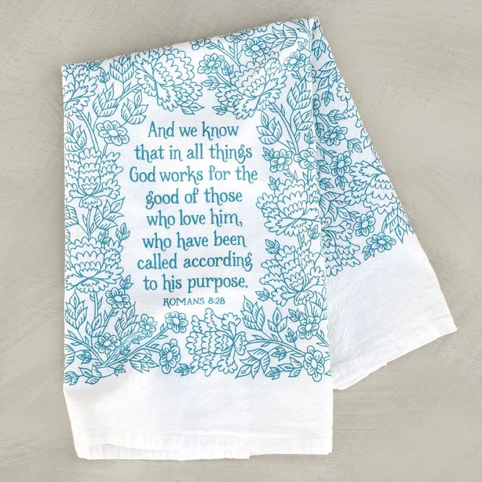 In All Things Scripture Tea Towel