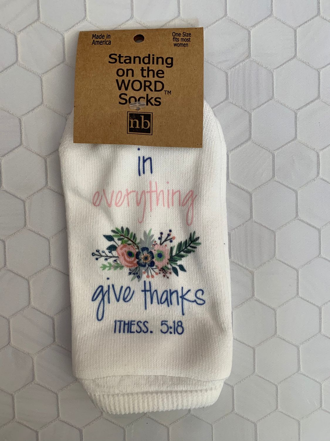 In Everything Give Thanks- Standing on the Word Socks