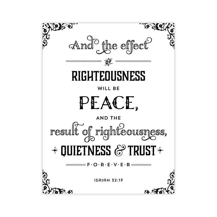 Isaiah 32:17 Card
