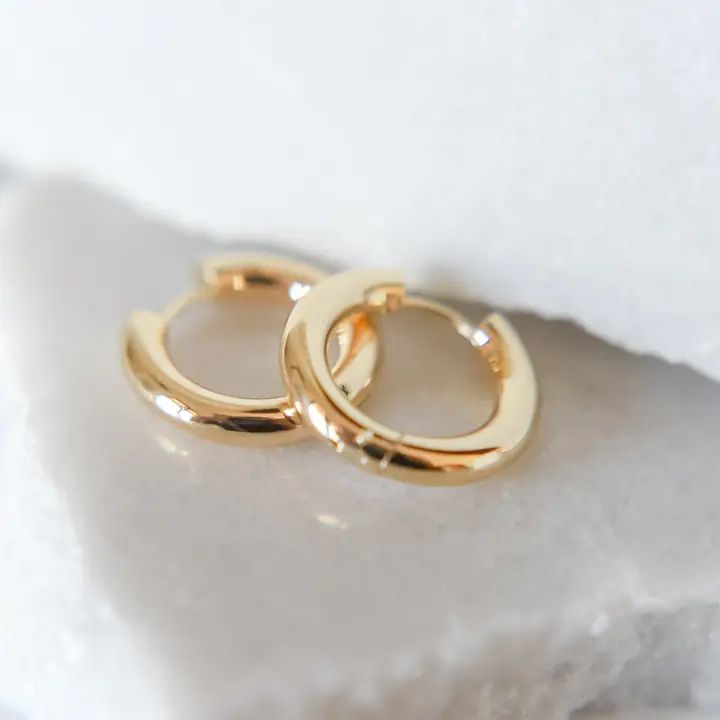 Indy hoops-18k Gold Plated Earrings