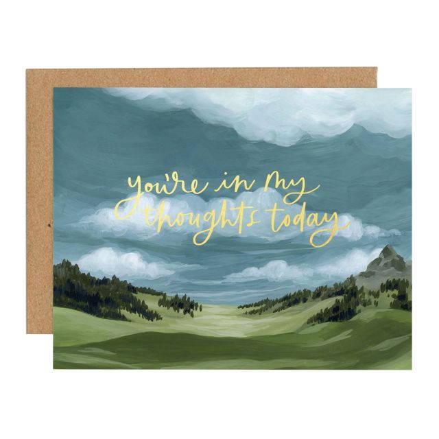 In My Thoughts Mountain Card