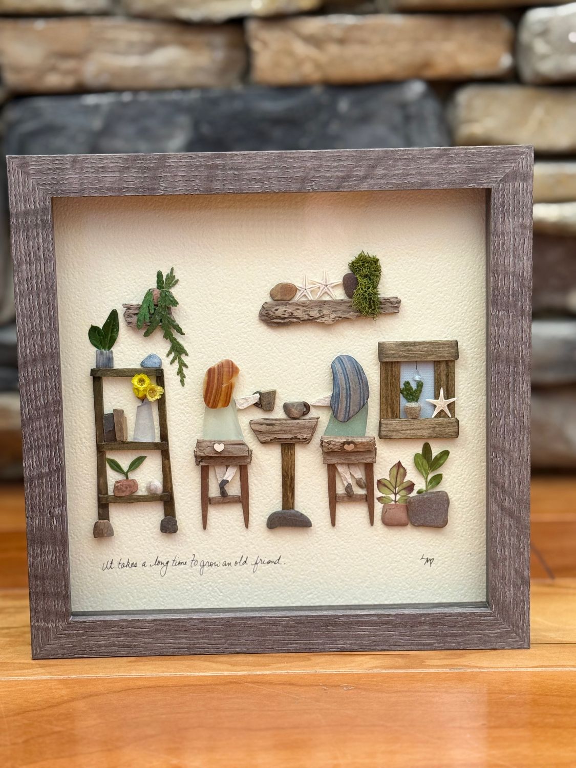 It takes a long time- Pebble Art