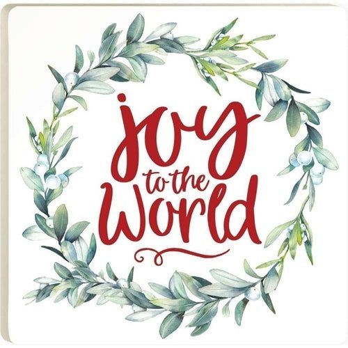 Joy to the World Ceramic Coaster