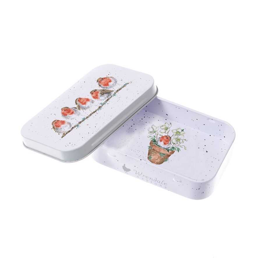 Jolly Robin Mini Gift Tin