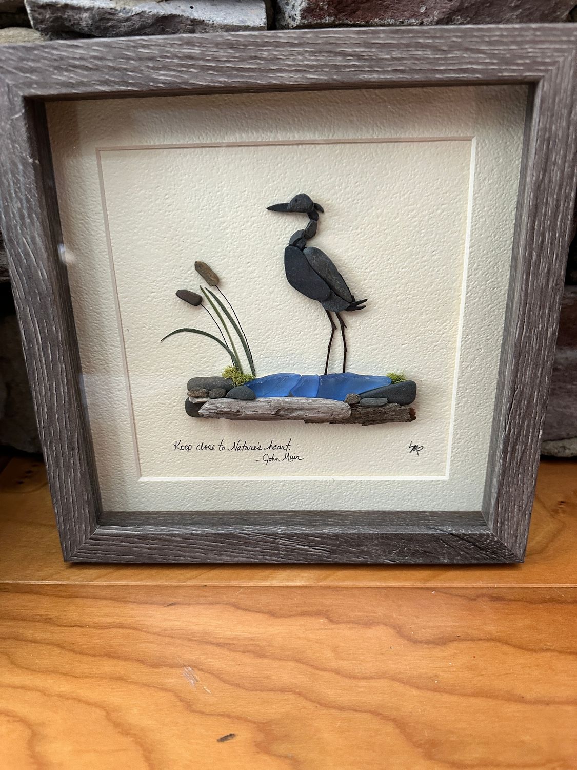 Keep close to nature's heart Pebble Art