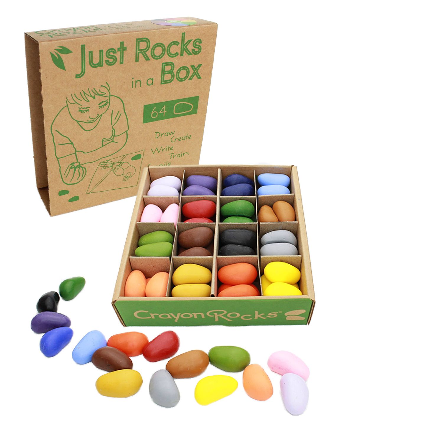 Just Rocks in a Box 16 Colors