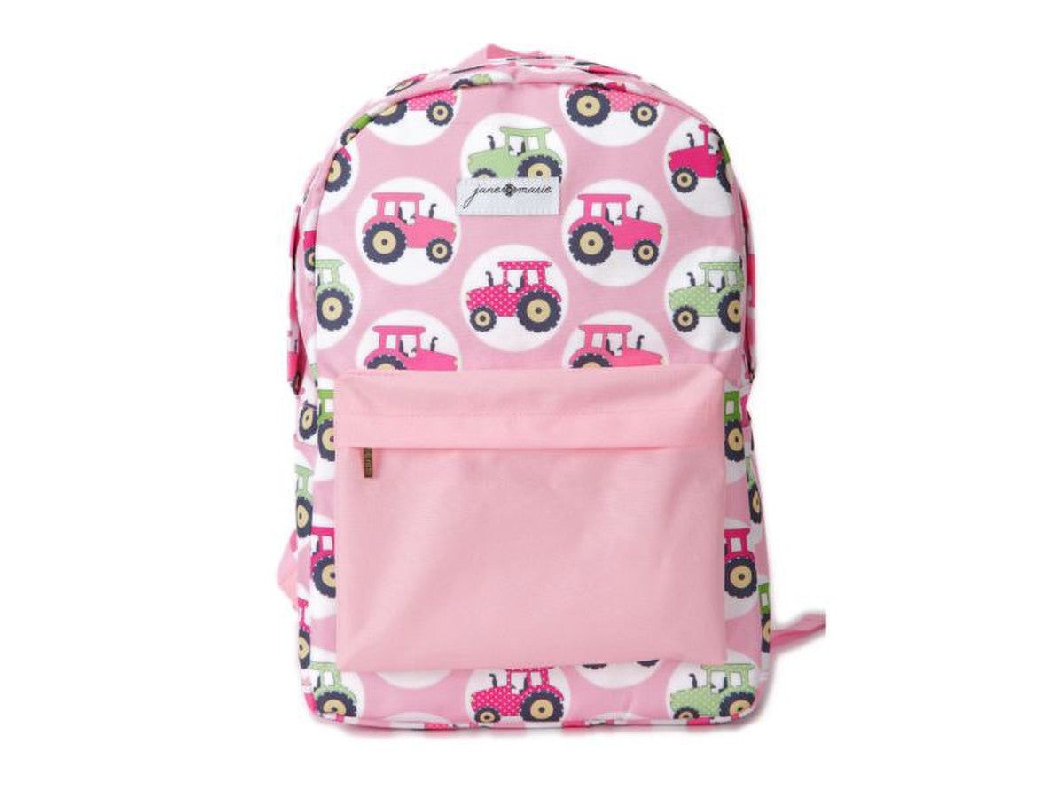 Kids Big Pink Tractor Backpack