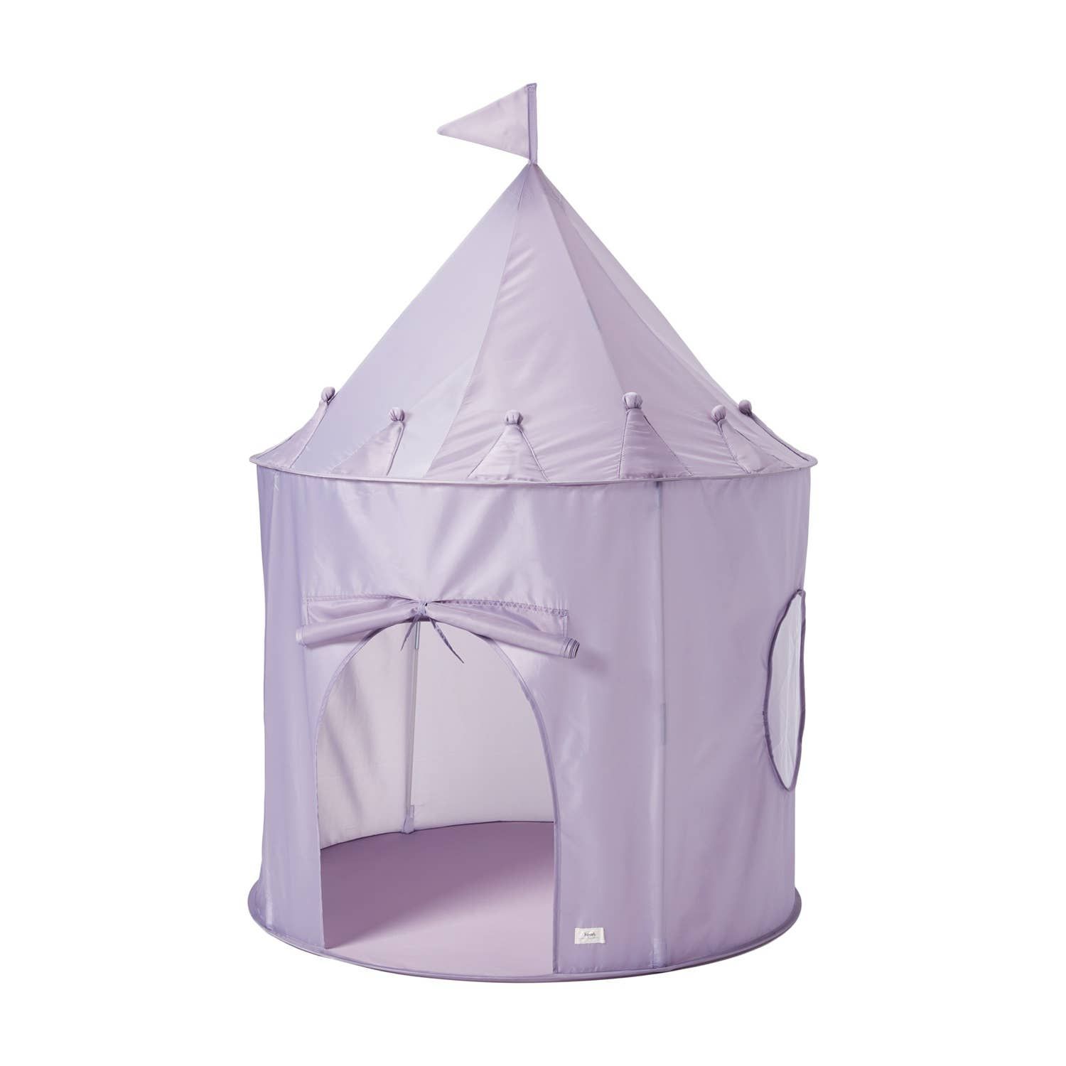 Kids Play Tent Castle with Recycled Fabric - Solids: Purple