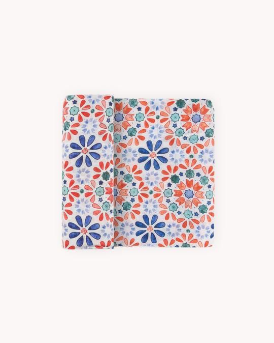 Kaleidoscope Deluxe Cotton Muslin Swaddle