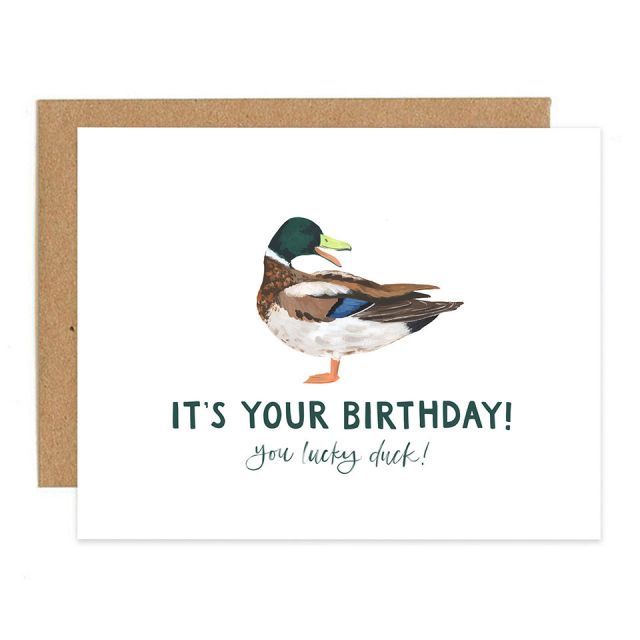 Lucky Duck Birthday Card