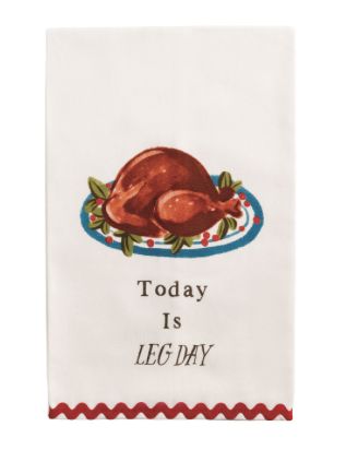 Leg Day Ric-Rac Towel