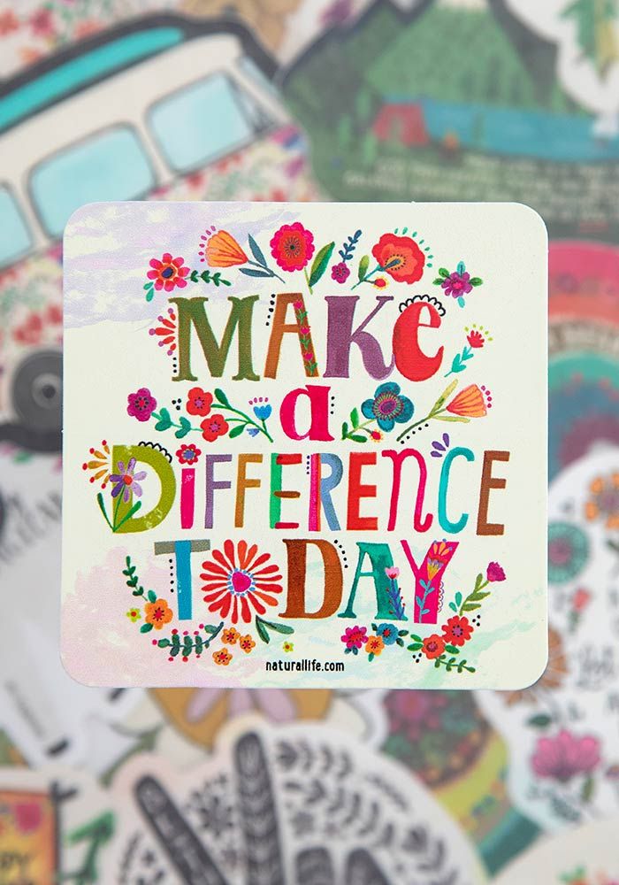 Make A Difference Today Vinyl Sticker